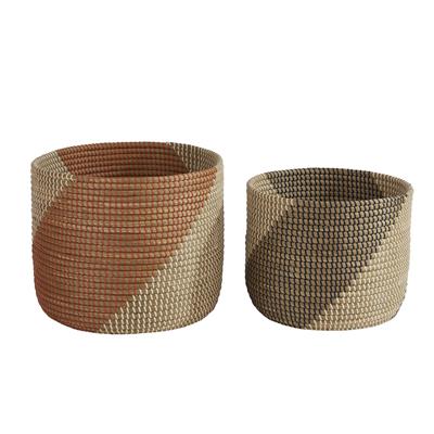 Laos - Set Of 2 Woven Baskets