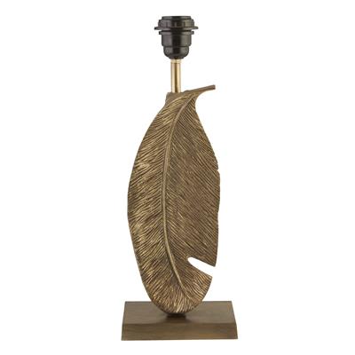 Lux & Belle BASE ONLY Leaf Table Lamp - Antique Brass Metal