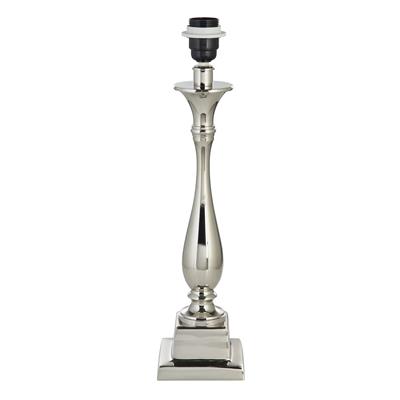 Lux & Belle BASE ONLY Candlestick Table Lamp - Chrome Metal